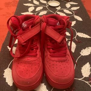 Nike Air Force 1 Mid GS Gym Red  Youth Size US 5 Y Athletic Sneakers, UK 4.5